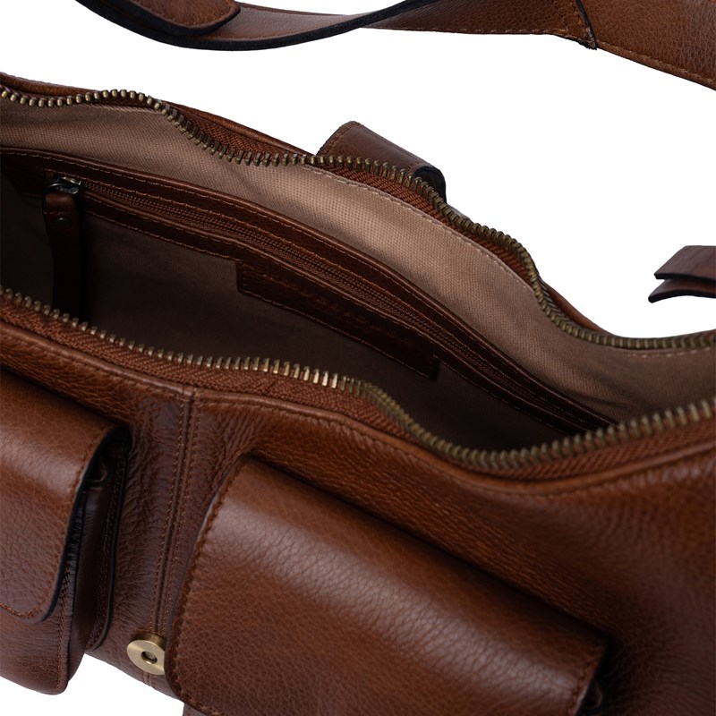 RE:DESIGNED Skuldertaske Solvej Medium Brun 6