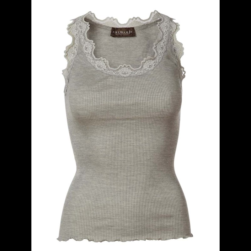 Rosemunde Silketop Lysegrå Str S 1