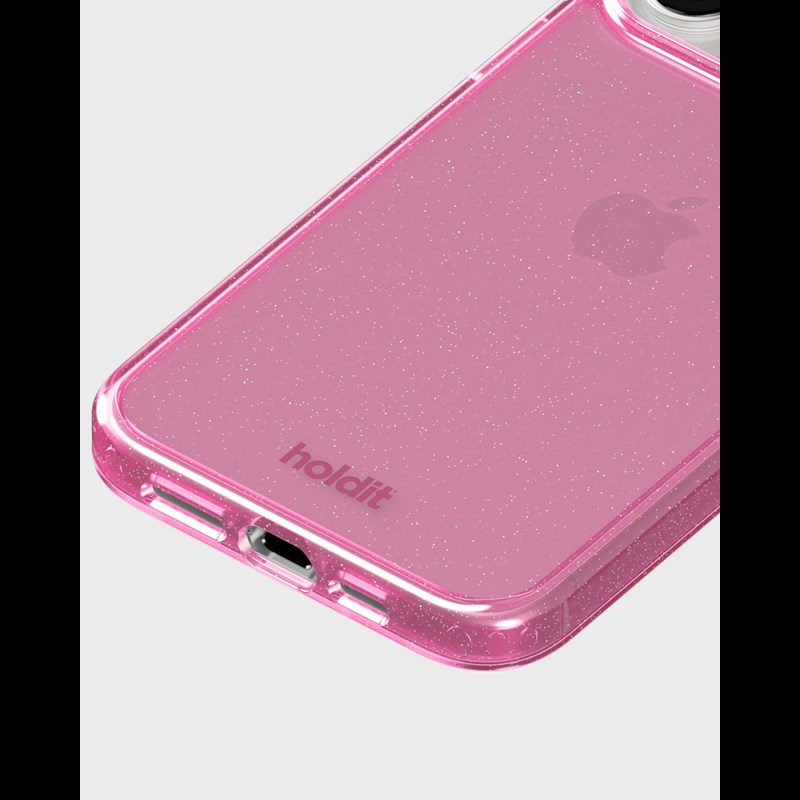 Holdit Mobilfodral Glitter Rosa Iphone 15 Pro 4