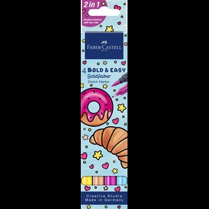 Faber-Castell Tuscher Bold&Easy Kaka 4 st. Multi