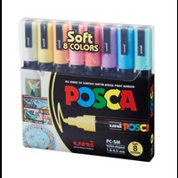 POSCA Pennor UNI POSCA PC-5M 8-pack Multi