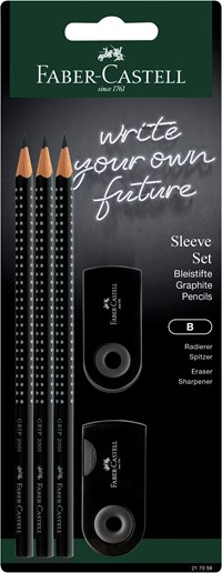 Faber-Castell Blyertspennset Sleeve Svart