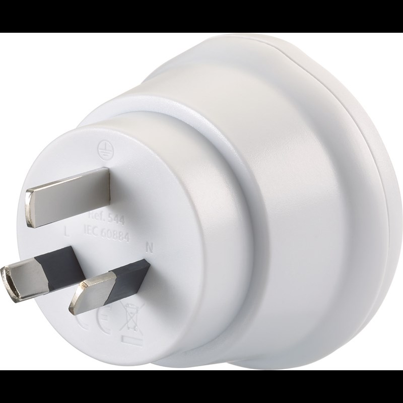 Go Travel Adapter EU-AUS/China Vit 2
