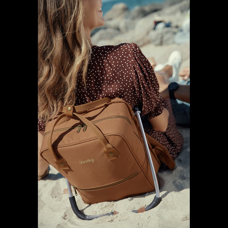 Standley Rygsæk LeanBag m/siddepude Camel 16" 6
