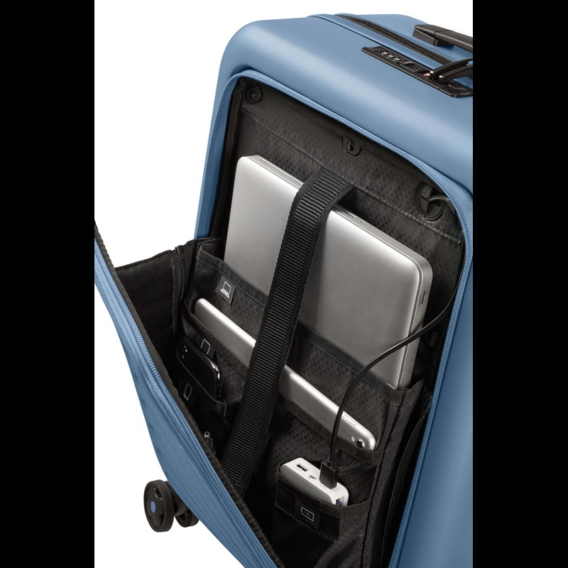 Samsonite Kuffert Stackd Easy Acces Lyseblå 55 Cm 4