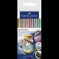 Faber-Castell Tusser Metallic pen 6 stk. Multi 1