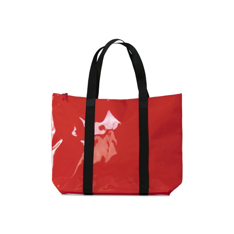 Rains Shopper Transparent Tote Bag Rød 1