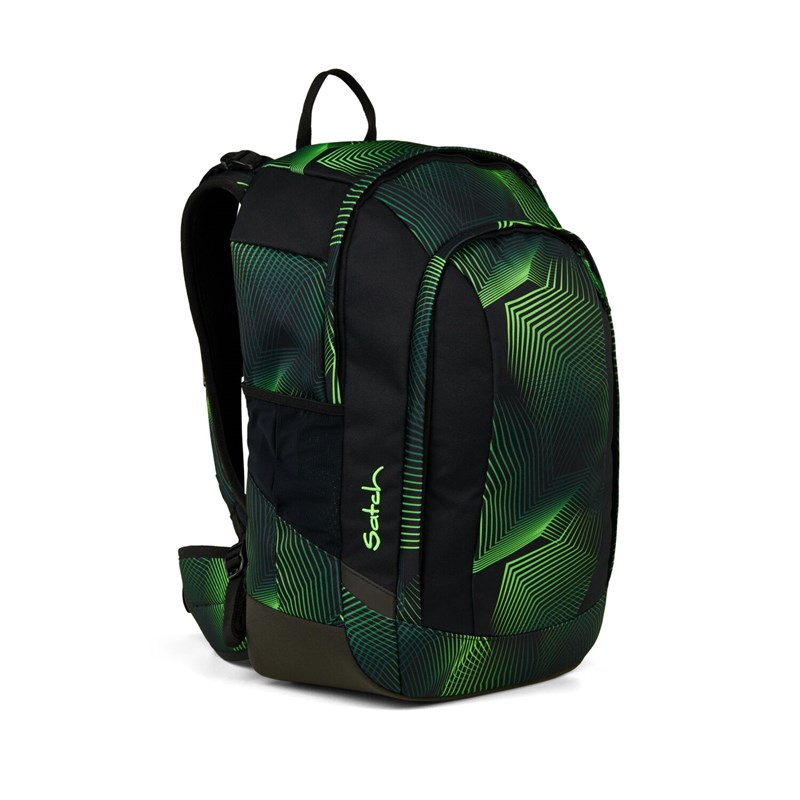 Satch Skolväska Air Seismic Green Grönt mönster 3