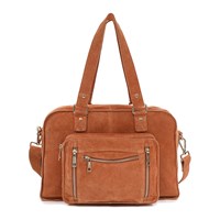 Núnoo Axelväska Mille Suede Karamell 15" 1