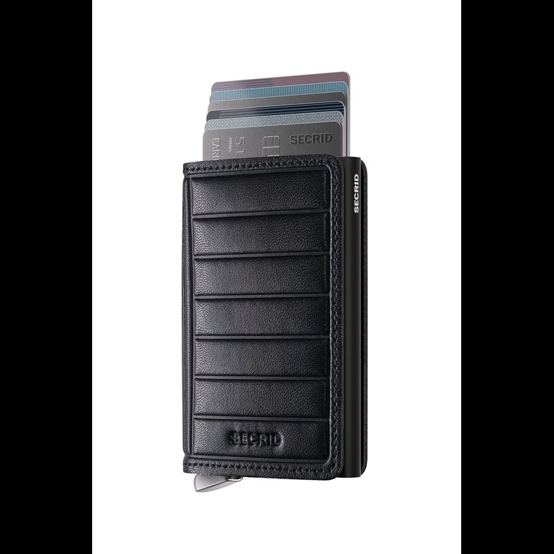 Secrid Slimwallet Emboss Lines Svart 1