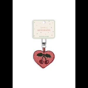 Konges Sløjd Nyckelring Med Pärlor Röd