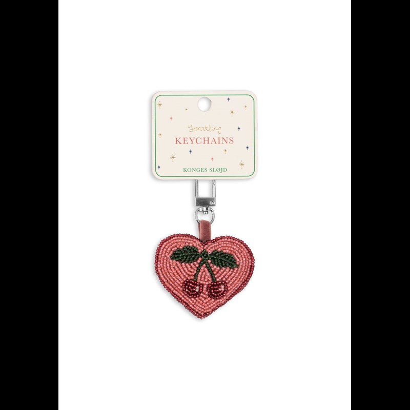 Konges Sløjd Nøglering med Perler Rød 1