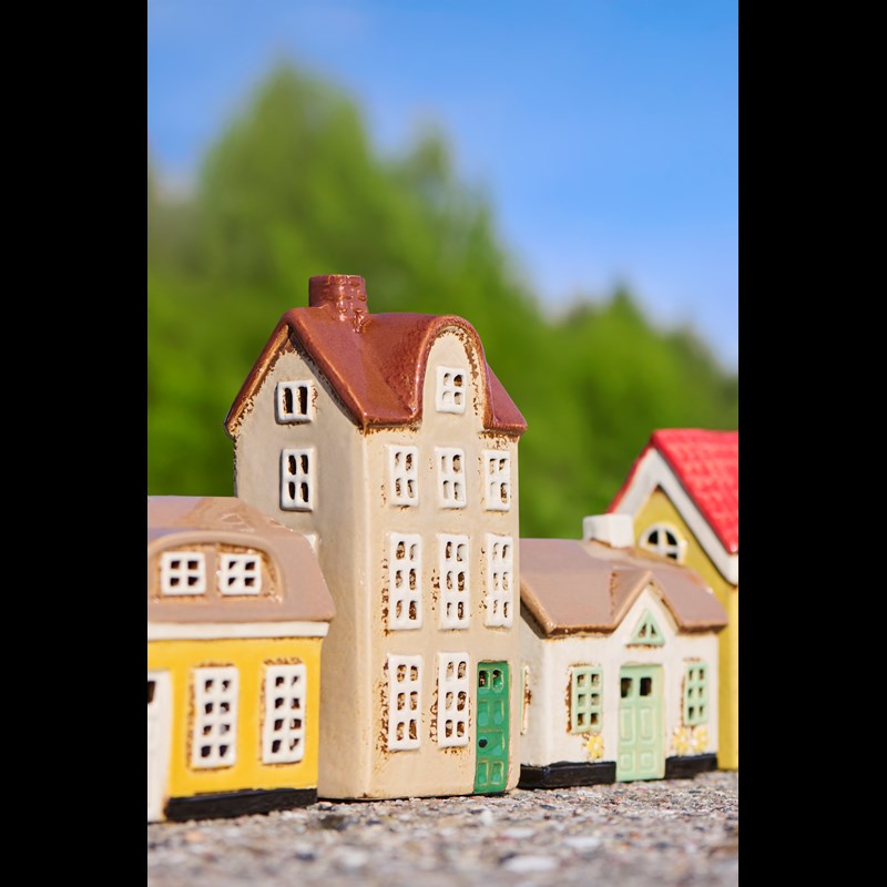 Ib Laursen Fyrfadsstage Hus Nyhavn Beige 2