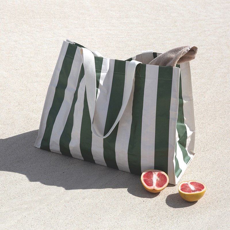 SUNNYLiFE Strand Väska Carryall Stripe  Oliv 5