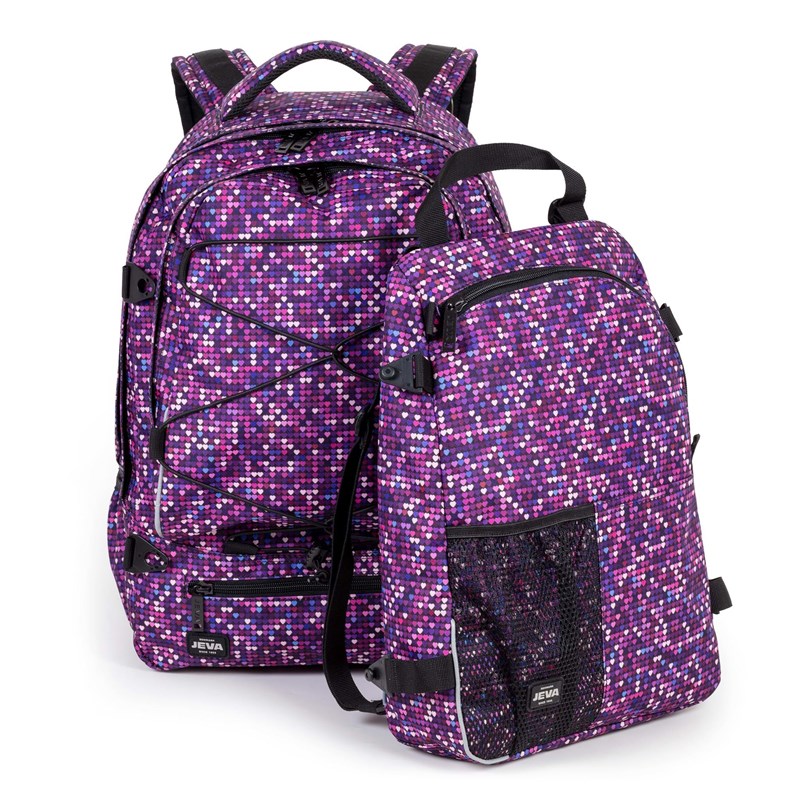 JEVA Ryggsäck Supreme Mosaik Lila ruta 4
