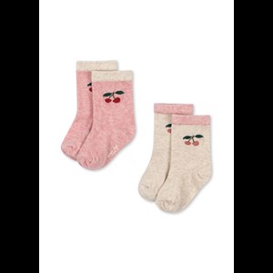 Konges Sløjd Strømper Cherry 2-Pak Lyserød