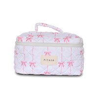 PITAYA Toilettaske L Cute Bow Pink/hvid