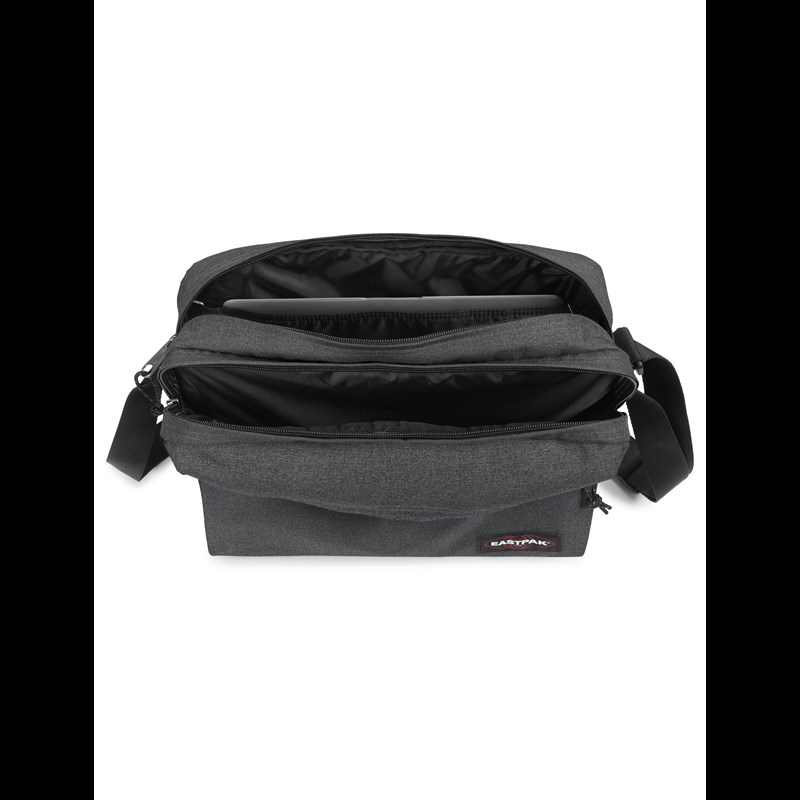 Eastpak Skuldertaske Crosser Black denim 16" 2