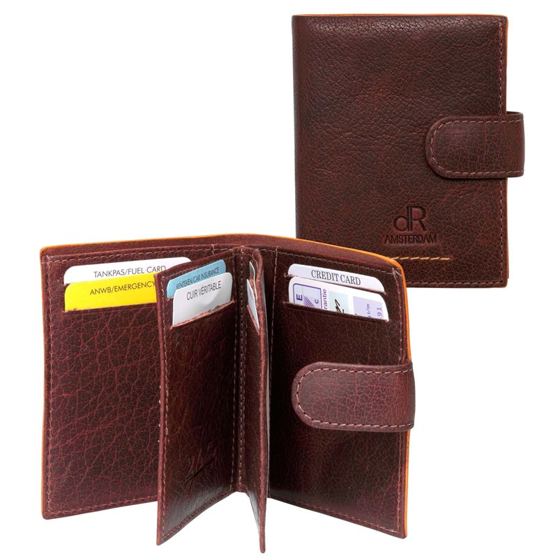 dR Amsterdam Kortholder Brown Croco 3