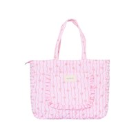 PITAYA Shopper Frill Tote Rød/lyserød