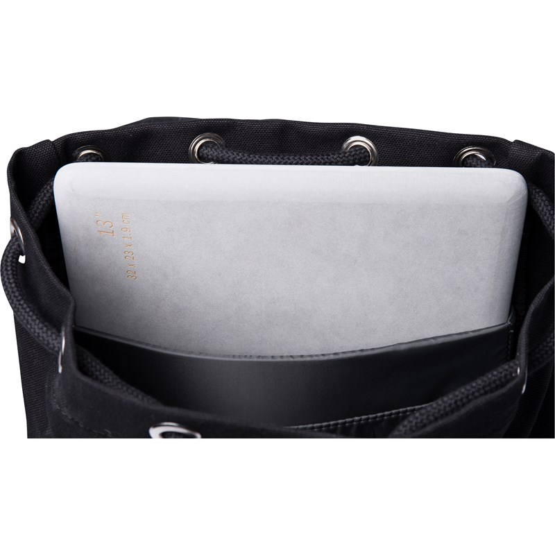 Sandqvist Ryggsäck Stig Svart/Beige 13" 3