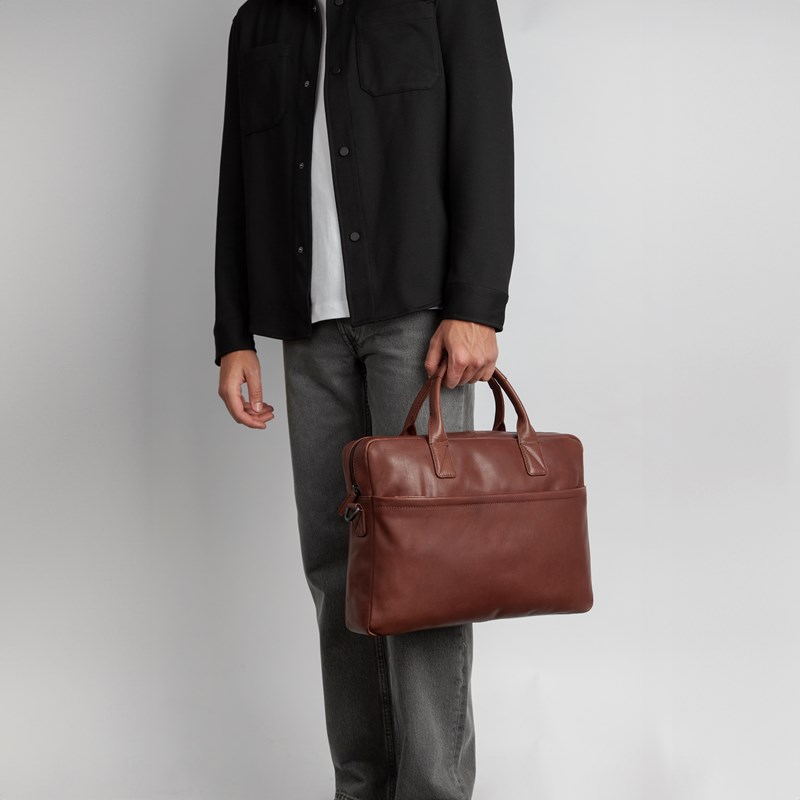 Tyler & Co Computertaske Nevada Cognac 14" 2