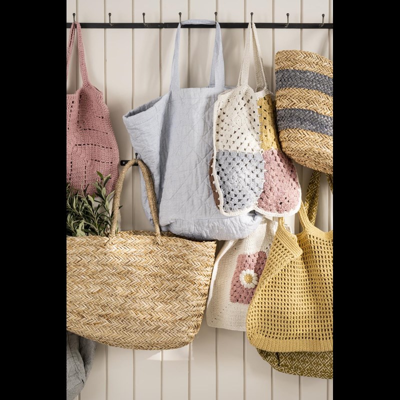 Ib Laursen Shopper Quiltad Blå/Vit 5