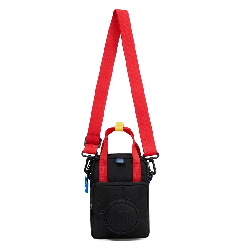 LEGO Bags Crossbody Brick 1x1 Svart/Röd 1