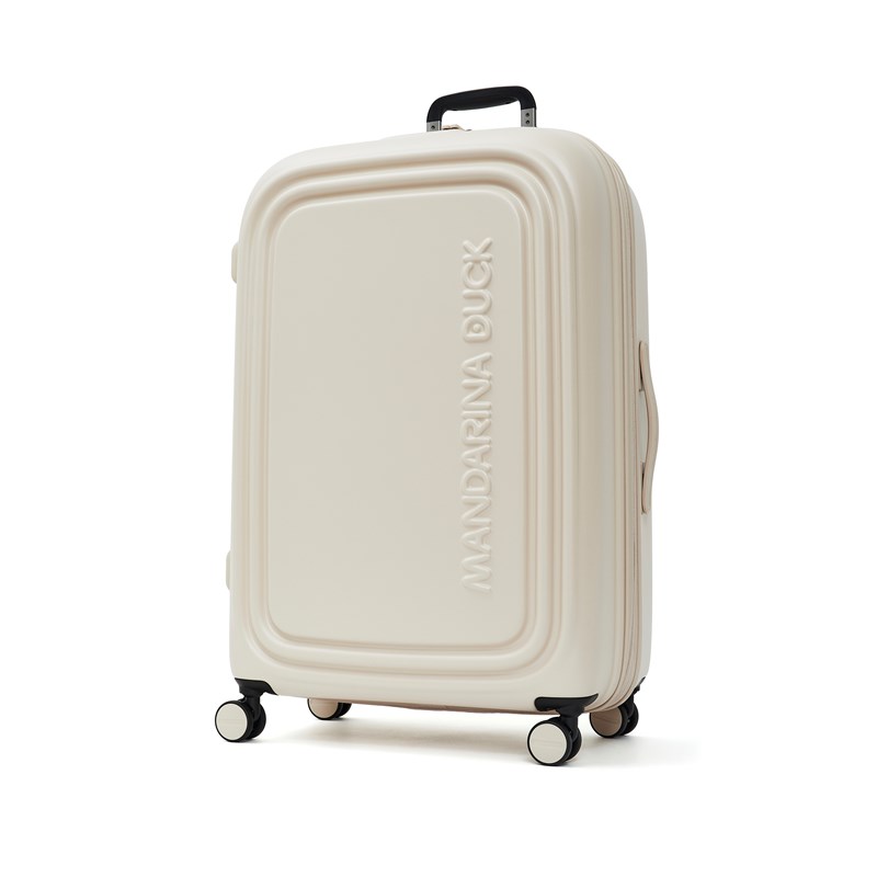 Mandarina Duck Kuffert Logoduck Grå/hvid 75 Cm 2