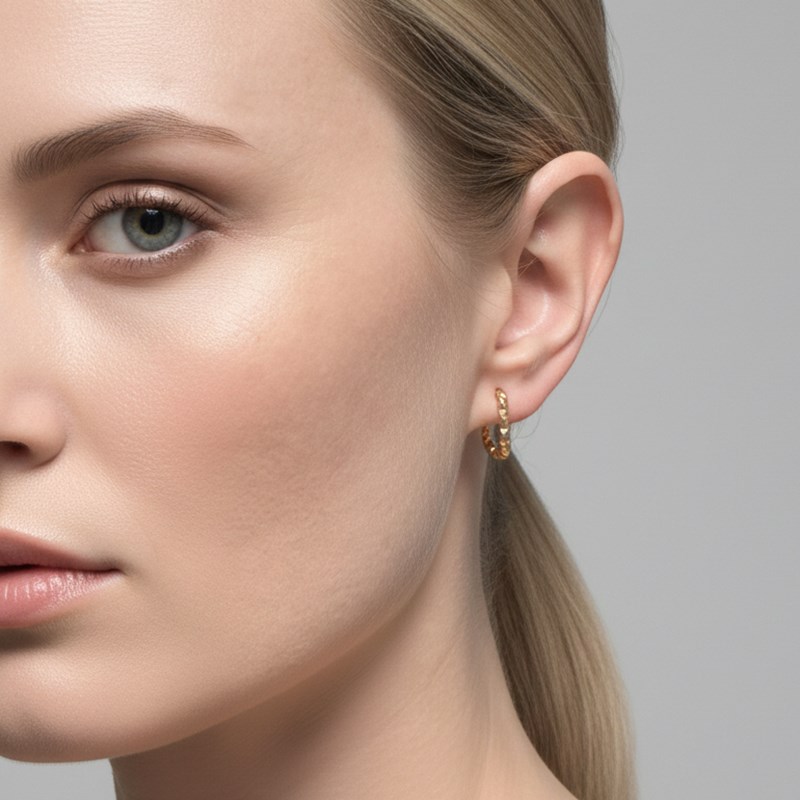 Conmé Øreringe Rome small Guld 2