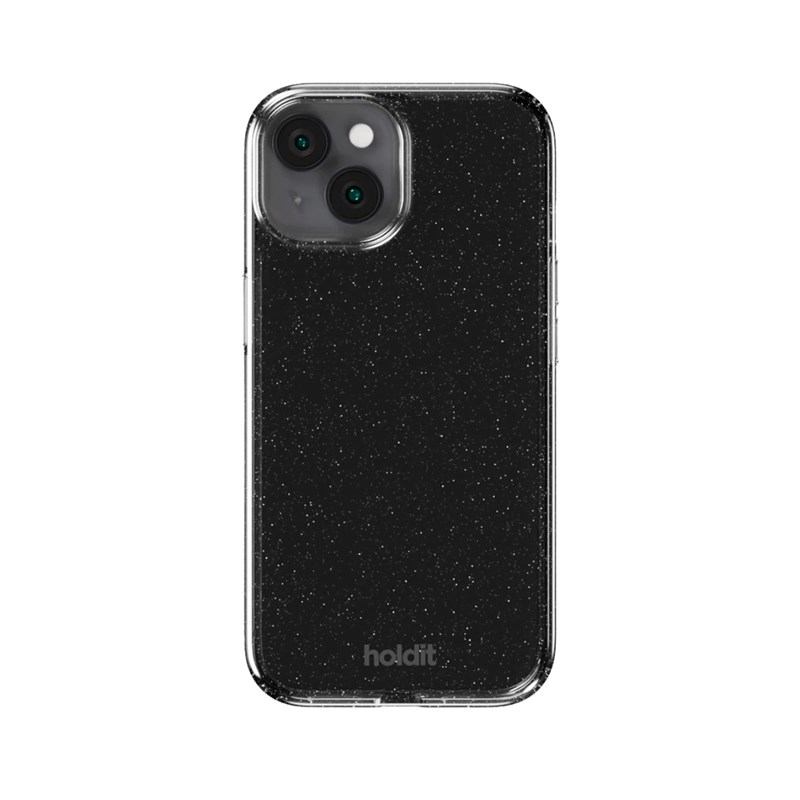 Holdit Mobilfodral Glitter Svart iPhone 13/14/15 2