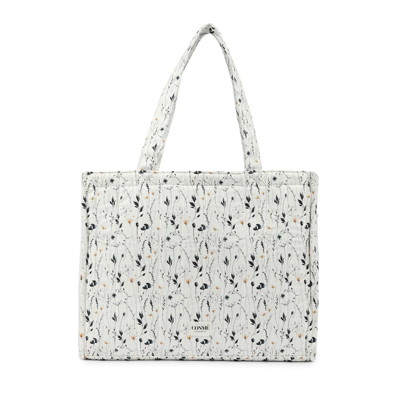 Conmé Shopper Watercolor Floral Vit blomning 1