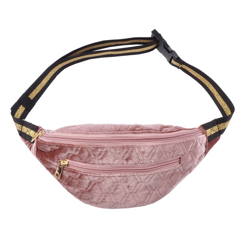 Sofie Schnoor Young Bæltetaske Velour Mørk Rosa 1