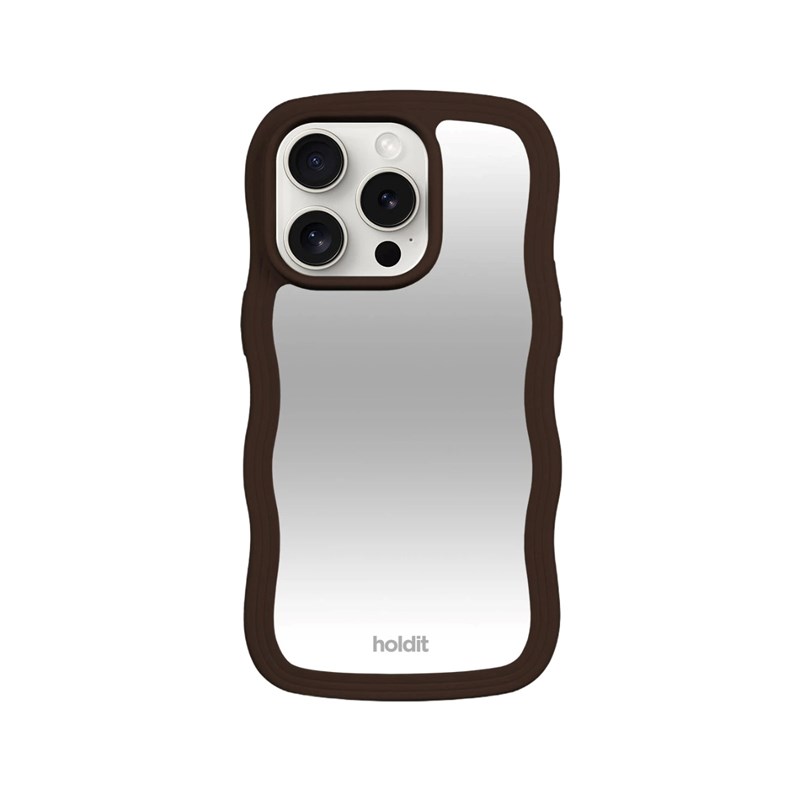 Holdit Mobilcover Wavy M. Brun Iphone 15 Pro 1