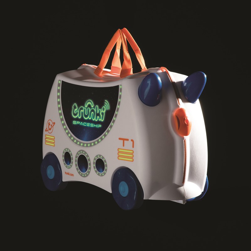 Trunki Børnekuffert med hjul Hvid/Navy 7