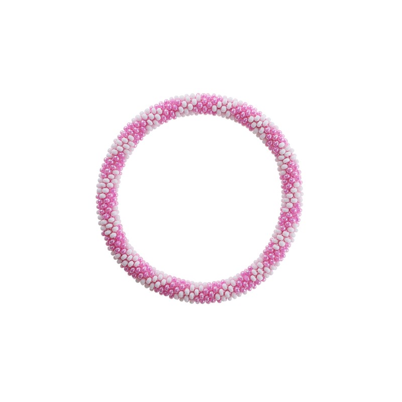 By Stær Armband Nepal Nr. 1167 Rosa/vit 1