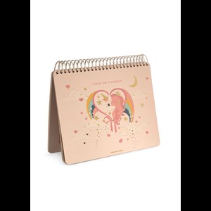 Konges Sløjd Målarbok med vatten Rosa