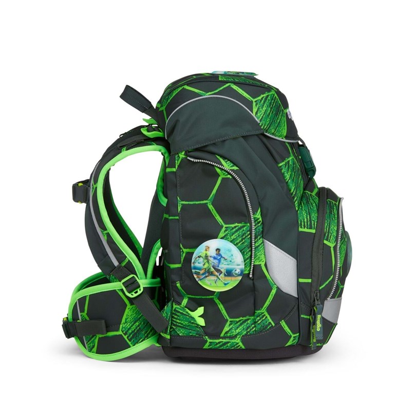 Ergobag Skoletaskesæt Pack KickBear Sort/Grøn 3