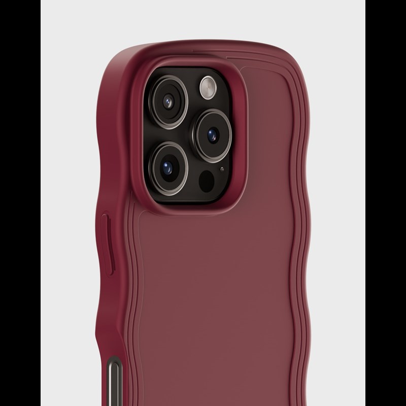 Holdit Mobilfodral Wavy Bordeaux Iphone 16 Pro 3