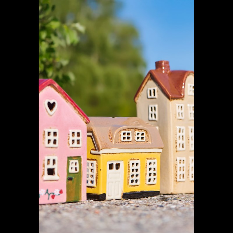 Ib Laursen Fyrfadsstage Hus Nyhavn Beige 3