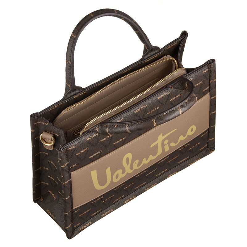 Valentino Bags Håndtaske Tour Brunt mønster 4