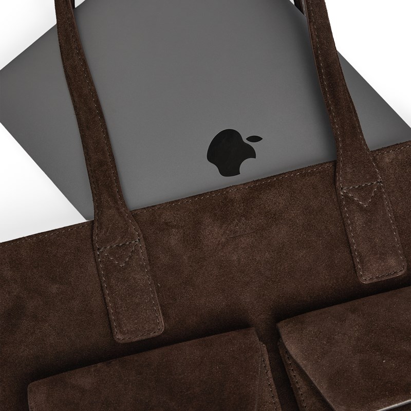 MARKBERG Datorväska KelseyMBG Suede M. Brun 14" 3