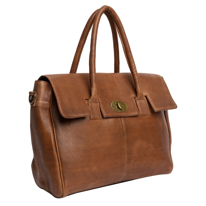 RE:DESIGNED Skuldertaske Cate Big Brun 3