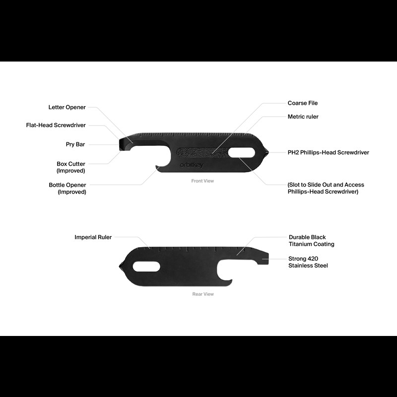 Orbitkey Multiverktyg v2 Svart 6
