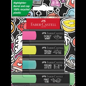 Faber-Castell Highlighter 4-Pak Graffiti Multi