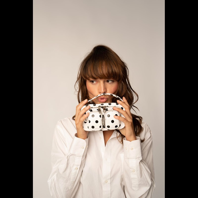 Núnoo Crossbody Helena Polka Svart/prickar 2