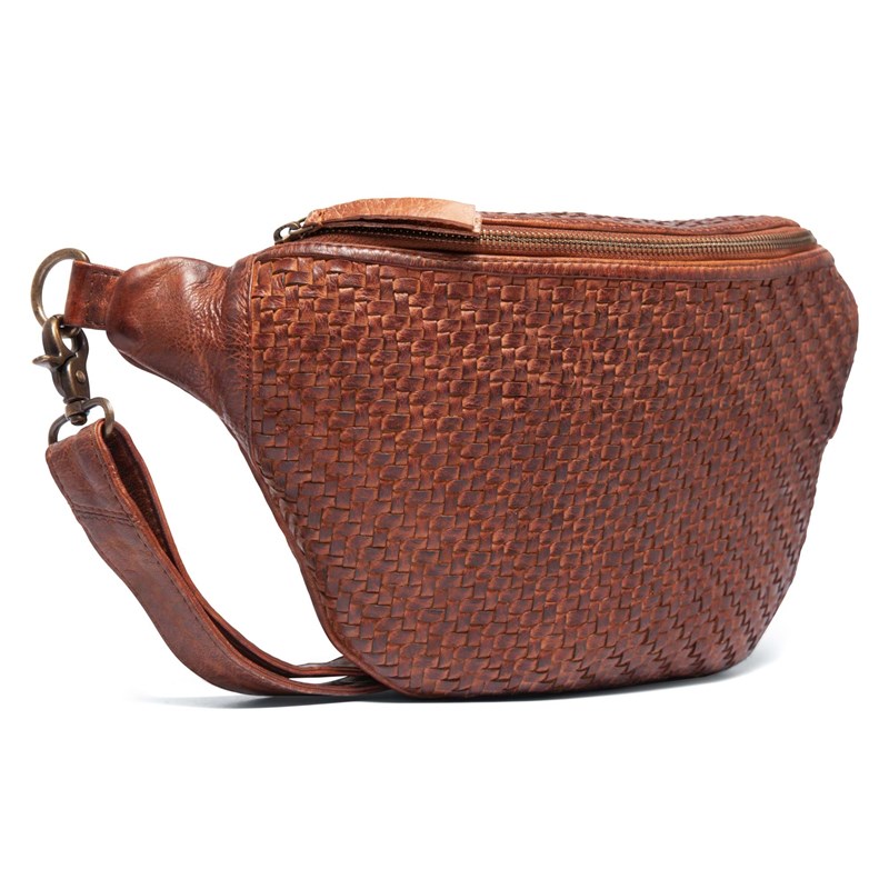 Depeche Bæltetaske  Brun/rød 2