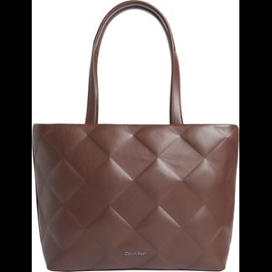 Calvin Klein Shopper Diamant Quilt  13" Brun