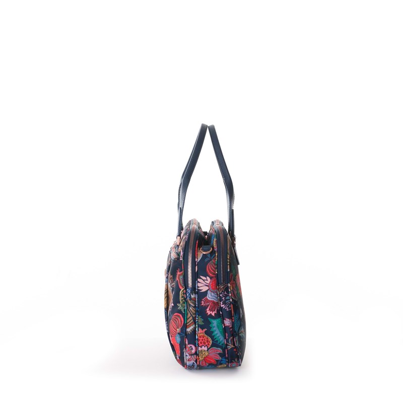 Oilily Skuldertaske M Carry All Blå Blomst 3