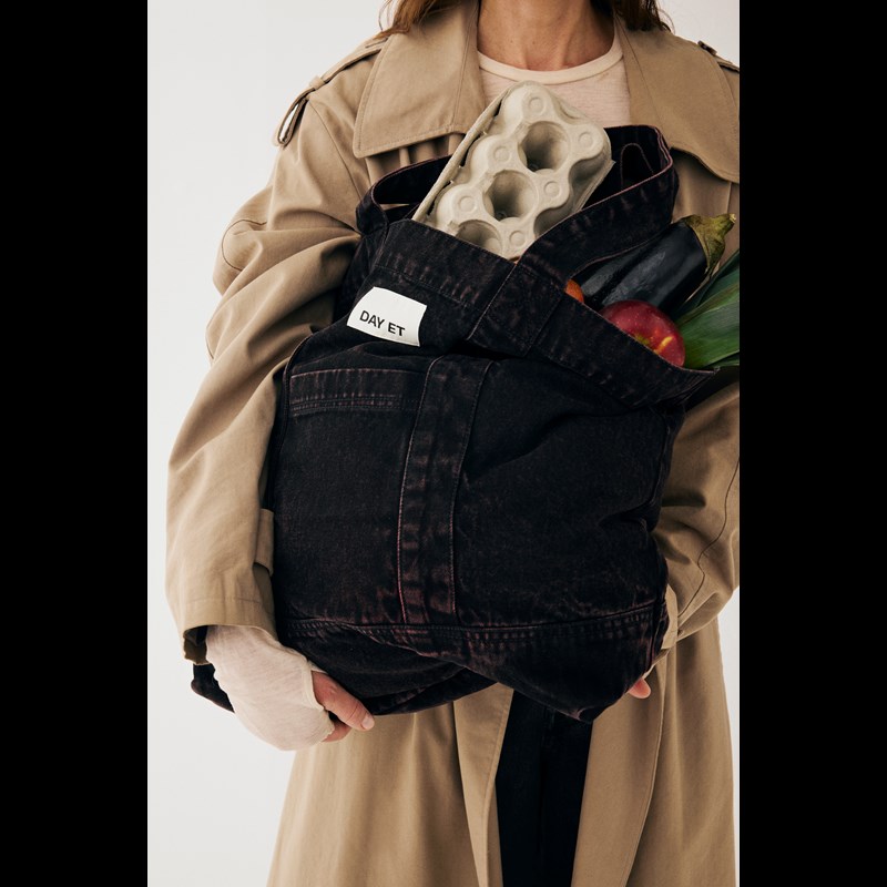 DAY ET Shopper Day Washed Denim  Mörk Bordeaux 2
